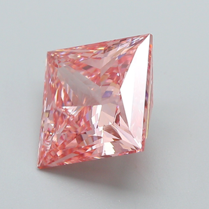 Diamant Gemver 3 carats rose vif fantaisie taille princesse, diamant de laboratoire, clarté VS, certifié IGI, coupe excellente, modèle diamant en vrac - Product Image 4