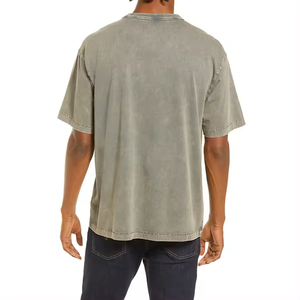 เสื้อยืดผู้ชายผ้ายืดกรดแขนสั้นผ้า100% แห้งเร็วสไตล์ใหม่ - Product Image 5