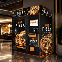 Distributeur automatique de pizzas chaudes, machine à pizzas numérique, distributeur de pâtisseries avec four, distributeur de pizzas