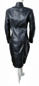 Personalizado verano Casual mujeres sin mangas Mini negro Pu cuero vestido para damas gran oferta mujeres Sexy látex cremallera vestidos - Product Image 5