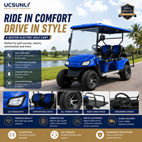 Voiturette de golf électrique 6 places UCJD-DH-14, buggy de golf personnalisé, fabricant OEM pour le transport en station balnéaire et à l'hôtel