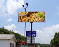 Écran publicitaire extérieur étanche P2.5 P3 P4 P5 P6 P8 P10 monté sur pilier Écran à affichage LED