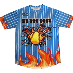 Por encargo 100% poliéster Softball uniforme calidad sublimación Softball Jerseys para béisbol y softball desgaste - Product Image 4