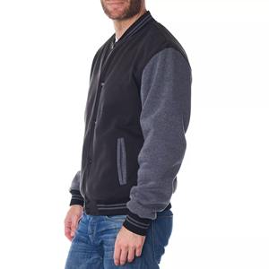 เสื้อแจ็กเก็ตบอมเบอร์สำหรับทุกเพศเสื้อแจ็กเก็ตแบบผ้ากำมะหยี่ปักด้านหน้าสำหรับมหาวิทยาลัย - Product Image 2