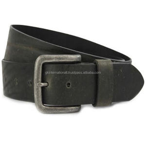 เข็มขัดหนังแนววินเทจมีรอยยับสำหรับผู้ชาย,เข็มขัดลำลองทำจากหนังแนววินเทจมี3สีให้เลือกหลายขนาดสามารถเลือกได้ตามต้องการ - Product Image 5