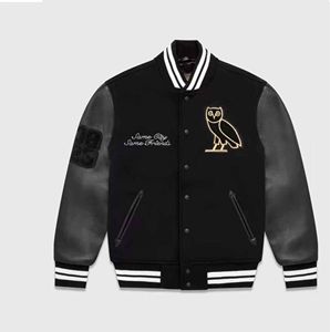 Blouson d'aviateur de taille plus blouson de baseball patchs personnalisés logo de broderie veste universitaire Letterman veste universitaire en cuir au design personnalisé - Product Image 1