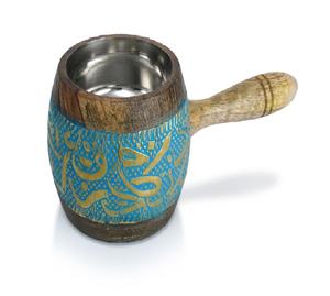 Nouveau brûleur d'encens Bakhoor le plus vendu Mubakhara brûleur à charbon de bois de conception arabe fabriqué en bois et métal - Product Image 5