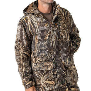 Veste de chasse d'hiver pour homme haute définition, col montant, logo frontal, style bomber rembourré, intérieur matelassé, respirant, écologique - Product Image 1