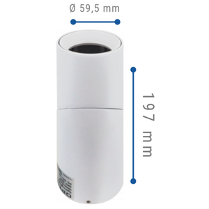 ฐานอลูมิเนียมปรับได้สีขาวสำหรับสปอตไลท์ GU10 - Product Image 3