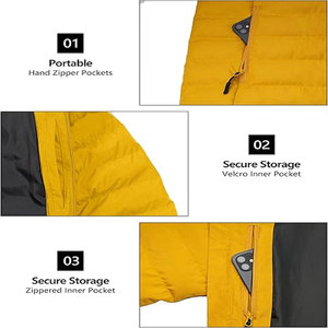 เสื้อแจ็กเก็ตแบบขนเป็ดสำหรับใส่ในการผจญภัยเล่นกีฬาเนื้อผ้ากันลมแห้งเร็วสวมใส่สบายและกันความชื้นได้ดีดีไซน์ระบายอากาศได้ดี - Product Image 6