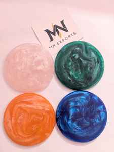 ชุดแผ่นรองแก้วเรซินอีพ็อกซี่พรีเมี่ยมลายหินอ่อนทำโลโก้ได้ตามต้องการ - Product Image 6