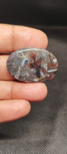 Cabochon en agate turque brun naturel pour la fabrication de bijoux |   Pierre d'agate polie en gros - Product Image 6