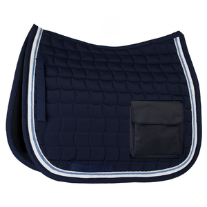 Manta de Silla de Montar de Lujo de Alta Gama con Mezcla de Lana Satinada, Bolsillo y Diseño Personalizado, Transpirable, para Equitación - Product Image 1