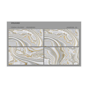 600x1200mm Modern Luxury Porcelain Tiles Glossy Finish Golden Marble Anti Slip Durable Surface 9mm Thick for Hallways Kitchens - Product Image 4