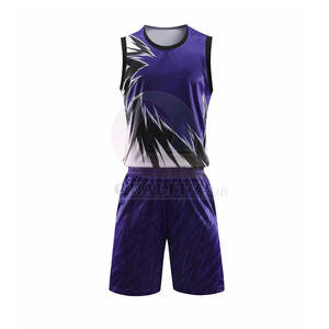 Maillot de basket-ball XS unisexe, vêtements de sport respirants avec logo personnalisé imprimé, ensembles OEM de vente en gros à bas prix directe d'usine - Product Image 1