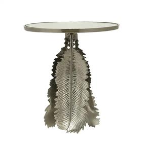 Pétalo de hoja de oro nueva mesa auxiliar lateral para el hogar Hotel restaurante muebles decoración uso mesa de esquina en precio asequible barato - Product Image 2