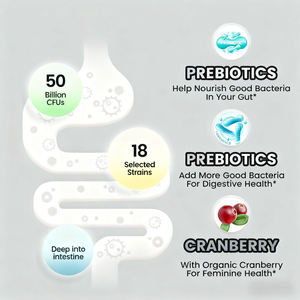 Gummies prébiotiques et probiotiques pour femmes en marque privée OEM avec vitamines pour la santé vaginale, vinaigre de cidre de pomme biologique - Product Image 4