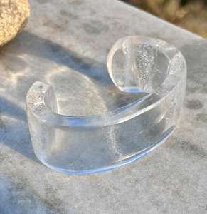 Manchette en cristal naturel de pierres précieuses Bijoux en cristal de conception unique pour hommes ou femmes Cadeau pour mère Manchette en cristal - Product Image 4