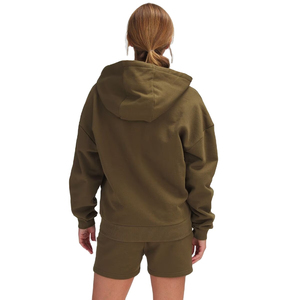 Haute qualité personnalisé 2 pièces pulls d'entraînement ensemble épais unisexe sweat à capuche décontracté haut ample Shorts motif solide nouvelle Collection de femmes - Product Image 2