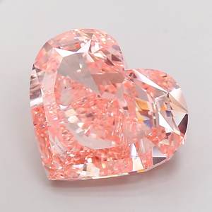 เพชรรูปหัวใจ 25.07 กะรัต VS1 สีชมพูเข้มแฟนซี เพาะเลี้ยงในห้องปฏิบัติการ - Product Image 1
