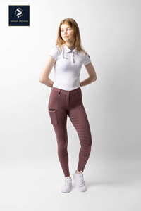 Pantalones de equitación de asiento completo de silicona personalizados de cintura alta ecuestres más vendidos - Product Image 3