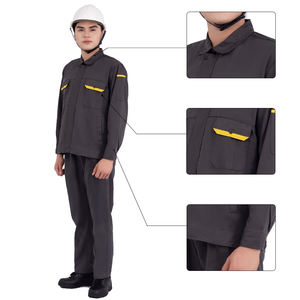 Conjunto de ropa de trabajo industrial personalizada OEM uniforme unisex para seguridad y comodidad - Product Image 1