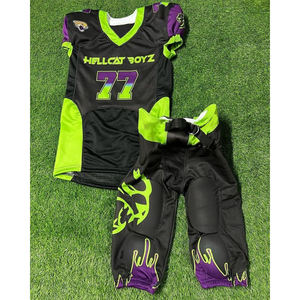 Uniformes de football américain personnalisés pour équipe de club, uniformes en twill de football américain, uniformes de football américain, ensembles d'uniformes 7v7 - Product Image 2