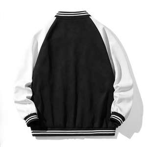 Chaqueta Varsity de Béisbol de Invierno para Hombre, Estilo Personalizado OEM, con Botones, Mangas Largas, Talla Grande, Transpirable, Impermeable, Teñida en Satén - Product Image 2