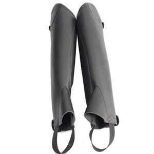 Cuero de la mejor calidad, medio CHAPS, diseño personalizado en color sólido, equitación ecuestre, tamaño múltiple, medio CHAPS para adultos - Product Image 4