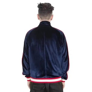 ชุดวอร์มสำหรับฤดูหนาวผ้ากำมะหยี่แถบสะท้อนแสงสำหรับผู้ชายมีซิปเต็มรูปแบบระบายอากาศได้ดีออกแบบได้ตามต้องการ - Product Image 2