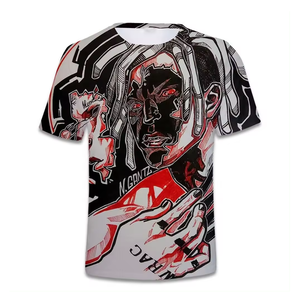 Ropa de calle, nuevo diseño, camiseta de entrenamiento de gimnasio con sublimación completa, diseño de logotipo personalizado, camisetas Unisex para exteriores para hombres - Product Image 6