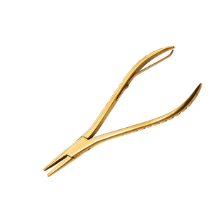 Herramientas de extensión de cabello Alicates de tipo plano Abrazadera para extensiones de cabello Alicates de extensión de cabello de color dorado Singe Spring - Product Image 4