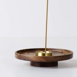 Gold Flower Shape <b>Incense</b> <b>Stick</b> <b>Holder</b> Stylish Metal Bakhoor Stand for Home Office Tabletop Decoration Wholesale From India - Product Image 6