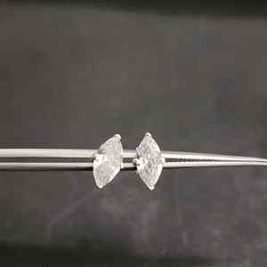 Impresionantes Pendientes de Diamantes de Diseño de Lujo con Corte Marquesa en Oro Rosa de 14 Quilates con Certificado IGI para Aniversarios y Fiestas - Product Image 6