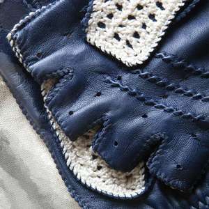 Gants de conduite en cuir véritable antidérapants personnalisés Confortables et très vendus Design antidérapant - Product Image 2