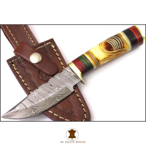 7,3 "tendencia Venta caliente OEM precio bajo hecho a mano Damasco cocina uso rata cola Tang grabado mango cuchillo - Product Image 2