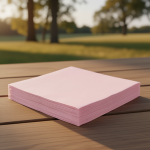 2 Ply <b>Disposable</b> Pink Napkins Set 50pcs (33x33cm)-700700GI for Dinner & <b>Tableware</b> - Product Image 3