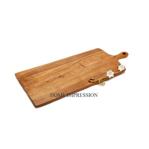 Tabla de cortar de frutas ecológica de madera de bambú, bloques de cortar de madera maciza, tabla de queso, utensilios de cocina para el hogar y la cocina - Product Image 6
