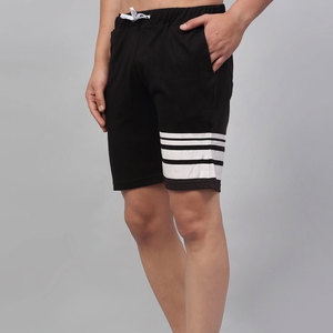 Custom Logo Men's Summer Casual Shorts High Waist Drawstring Closure Eco-Friendly Polyester Canvas Quick Dry Solid Pattern - Product Image 2