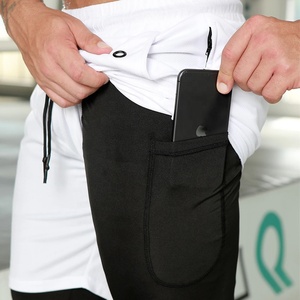 Quần Đùi Thể Dục Thể Thao Nam Dây Rút Thời Trang Mới Bán <span class=keywords><strong>S</strong></span>ỉ Quần Đùi Thấm Mồ Hôi Lông Cừu Cotton In Hình Quần Đùi Tập Gym Nén Cho Nam OEM - Product Image 6