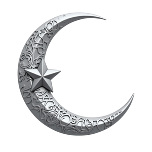 Durable Brass Engraved Moon Metal Nickel For Tabletop High Quality Home Decor With Polish Finished Easy Installation - Product Image 2