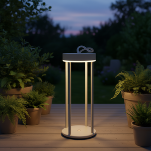 GEMMA Ivory Lámpara de mesa inteligente para exteriores de 1 luz, 500 lúmenes, 4 W, CCT blanco, IP54, 13x28,5 cm, 120457 AV - Product Image 3