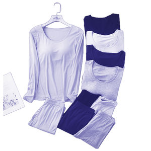 Fabricant de pyjamas en coton personnalisés, vêtements de détente en modal deux pièces, vêtements de nuit, ensembles de pyjamas en coton pour femmes, pyjamas OEM, pyjamas pour femmes - Product Image 4