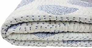 Sólido Kantha edredones indio hecho a mano algodón Reversible colcha lote al por mayor para uso en Hotel decoración del hogar cama Manta - Product Image 3