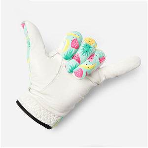 Facile à porter en couleur verte avec impression de fruits bonne vente coupe-vent de la plus haute qualité durable antidérapant gants de golf pour adultes - Product Image 2