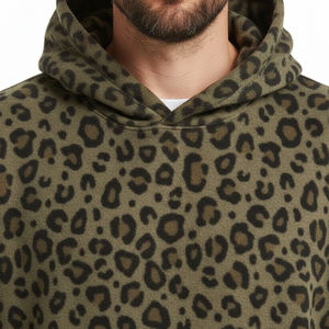 Sweat à capuche surdimensionné pour homme, imprimé léopard, tendance streetwear, produit tendance, sweat à capuche surdimensionné pour l'extérieur - Product Image 4