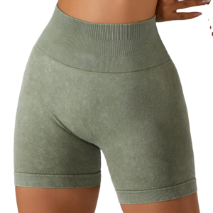 2024 Summer New High Scrunch <b>Butt</b> <b>Lift</b> Seamless Yoga Shorts Women Breathable Mid Workout Running Gym Fitness Wear Short <b>Leggings</b> - Product Image 2