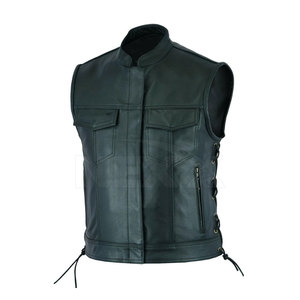 Chaleco de Cuero Casual de Invierno con Cuello Alto, Diseño Personalizado, Color Sólido, Alta Calidad para Hombre, en Grandes Cantidades - Product Image 5
