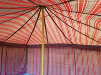 Tenda Kemah mewah kanvas katun luar ruangan tenda mewah Khaki mewah ruang tamu tenda mewah desain baru tenda mewah