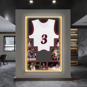 Cadre d'affichage de basket-ball avec étoiles <span class=keywords><strong>Stephen</strong></span>, toile huilée en porcelaine, art mural pour chambre d'enfant garçon, décoration de chevet - Product Image 4